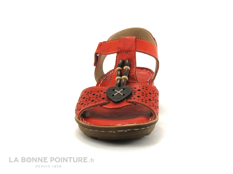 Pedro Torres 754 - Sandale Cuir Rouge - Chaussure Confort Femme 2 Pedro Torres 754 - Sandale Cuir Rouge - Chaussure Confort Femme – Image 2