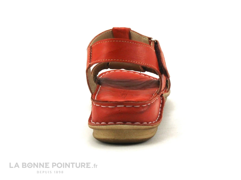 Pedro Torres 754 - Sandale Cuir Rouge - Chaussure Confort Femme 4 Pedro Torres 754 - Sandale Cuir Rouge - Chaussure Confort Femme – Image 4