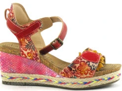Laura Vita FACYO 06 Rouge - Fleur - Nu-pieds Compense 11 Laura Vita FACYO 06 Rouge - Fleur - Nu-pieds Compense -Femelle Chaussure Boutique cd24607c73b9e66c561f35ea11d5d5ef 2858301 158132