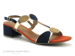 Marco Tozzi 2-28230-20 Navy Comb - Sandale Femme - Talon Carre -Femelle Chaussure Boutique cd24607c73b9e66c561f35ea11d5d5ef a228901 180164