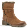 Com Un Point COTIS Camel - Bottine Cuir Marron Fourree