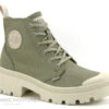 Palladium PALLABASE Twill Dune - 96907-297- M - Chaussure Montante Kaki