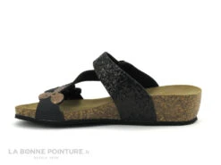Biomodex 1275 - Noir - Bronze - 3 Fleures Glitter - Mule Femme -Femelle Chaussure Boutique cd24607c73b9e66c561f35ea11d5d5ef img 0345.jpg 172018