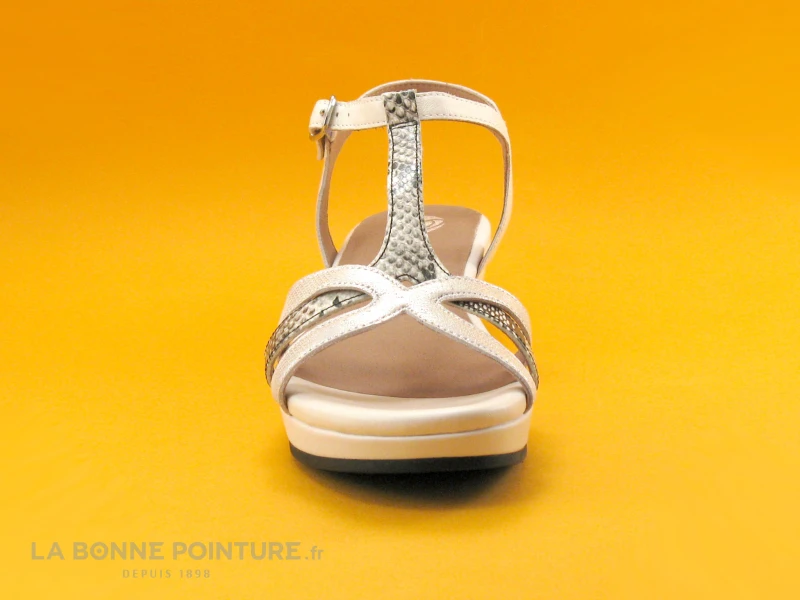 MamZelle LOPEZ Compo Blanc - Nu-pieds Bride Salome - Compense 2 MamZelle LOPEZ Compo Blanc - Nu-pieds Bride Salome - Compense – Image 2