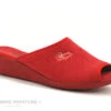 CM Confort 48750001 - Rouge - Pantoufle Mule En Eponge