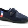 Fargeot UNAVY Marine - Chausson Confort Femme Avec Bride