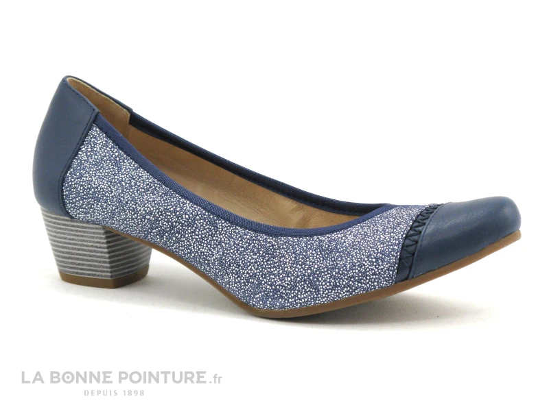 Fugitive CAMPO Navy Gamme Blue - Escarpin 5 Fugitive CAMPO Navy Gamme Blue - Escarpin – Image 5