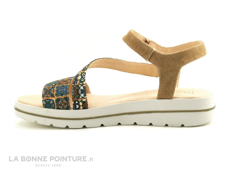 Inea Seaqual ROTIN Etnic Champagne - Sandale Mode Femme 3 Inea Seaqual ROTIN Etnic Champagne - Sandale Mode Femme – Image 3