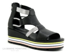 Martina Buraro 828004 Nero - Argento - Semelle Multicolore - Nu-pieds -Femelle Chaussure Boutique cd24607c73b9e66c561f35ea11d5d5ef img 0696.jpg 129553