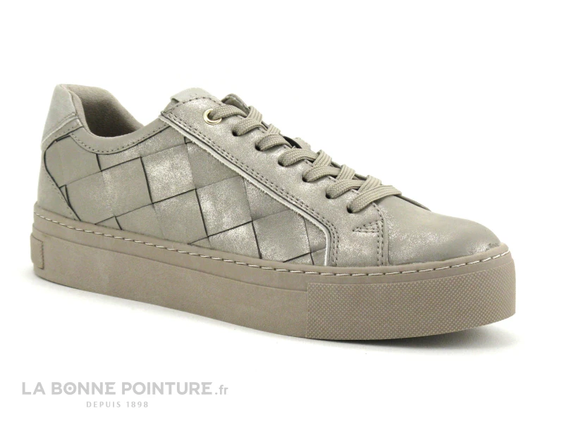 Marco Tozzi 2-23702-29 Taupe Metal - Sneakers Mode Femme 5 Marco Tozzi 2-23702-29 Taupe Metal - Sneakers Mode Femme – Image 5