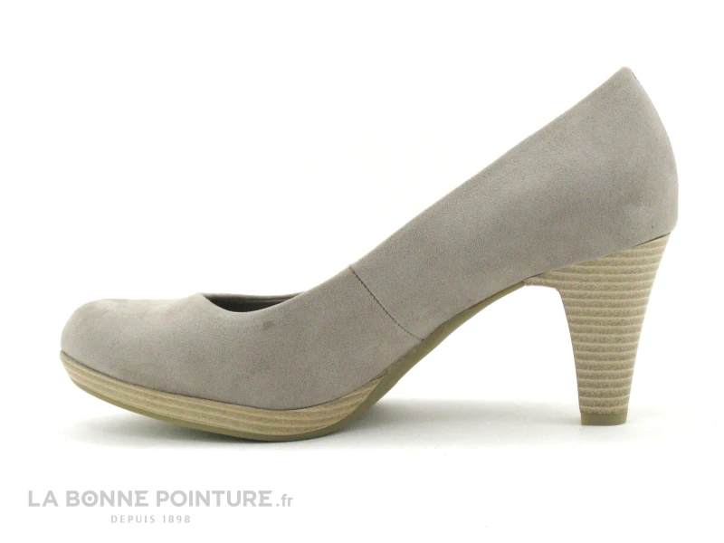 Marco Tozzi 2-22411-26 Taupe Velours - Escarpin Beige Femme 3 Marco Tozzi 2-22411-26 Taupe Velours - Escarpin Beige Femme – Image 3