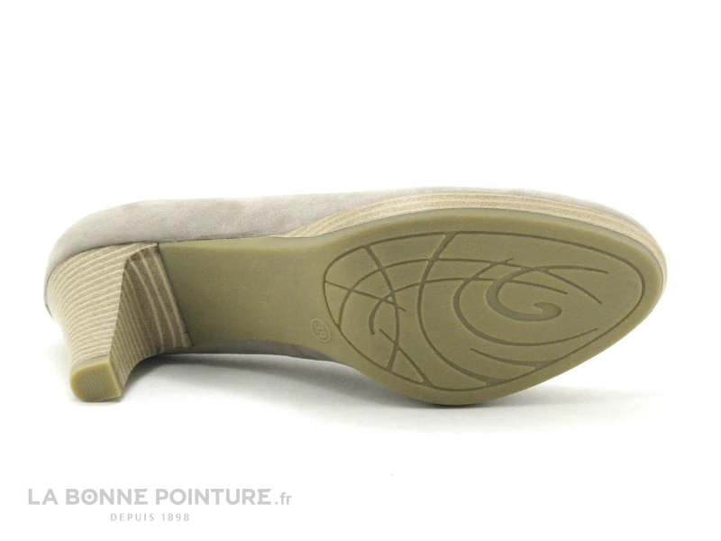 Marco Tozzi 2-22411-26 Taupe Velours - Escarpin Beige Femme 7 Marco Tozzi 2-22411-26 Taupe Velours - Escarpin Beige Femme – Image 7