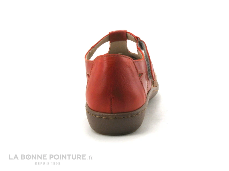 3 Points De Suspension Kirout Rouge - Beige - Sandale 4 3 Points De Suspension Kirout Rouge - Beige - Sandale – Image 4