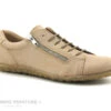 Alce Shoes 9123 - Beige - Lacet Coton - Zip - Chaussure Basse