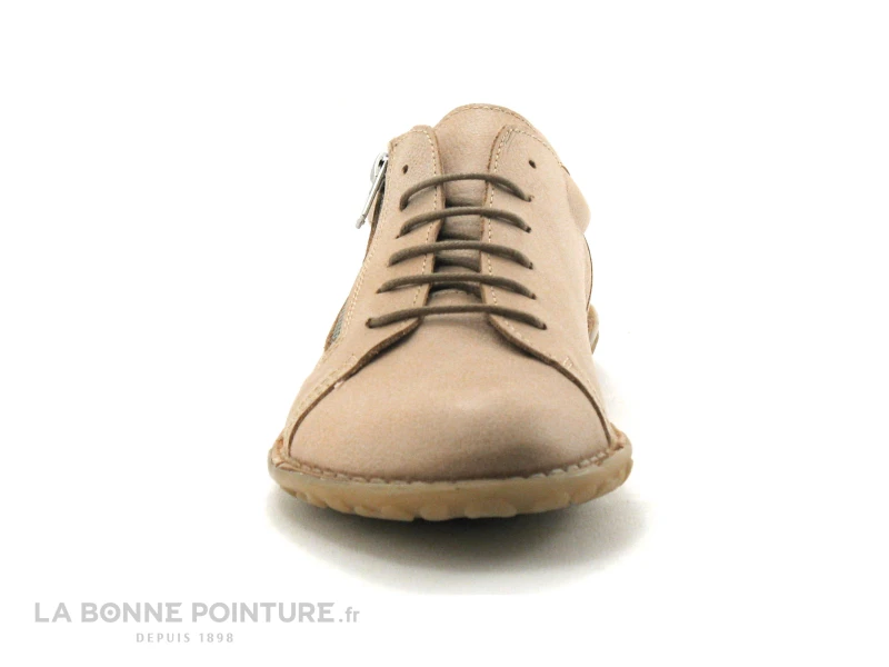 Alce Shoes 9123 - Beige - Lacet Coton - Zip - Chaussure Basse 2 Alce Shoes 9123 - Beige - Lacet Coton - Zip - Chaussure Basse – Image 2