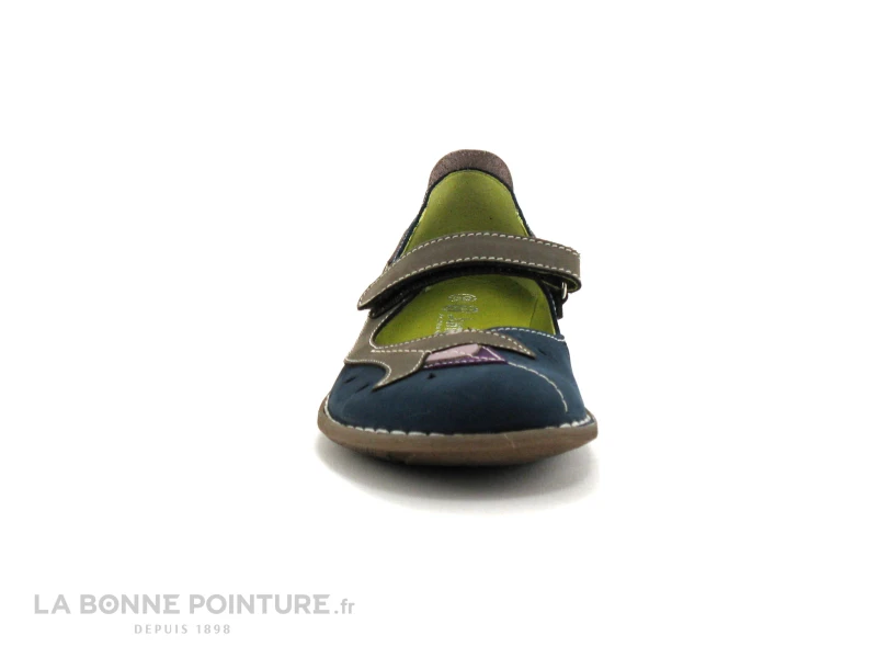 Jungla 4096 Bleu Rose Violet - Ballerine Velcro 2 Jungla 4096 Bleu Rose Violet - Ballerine Velcro – Image 2