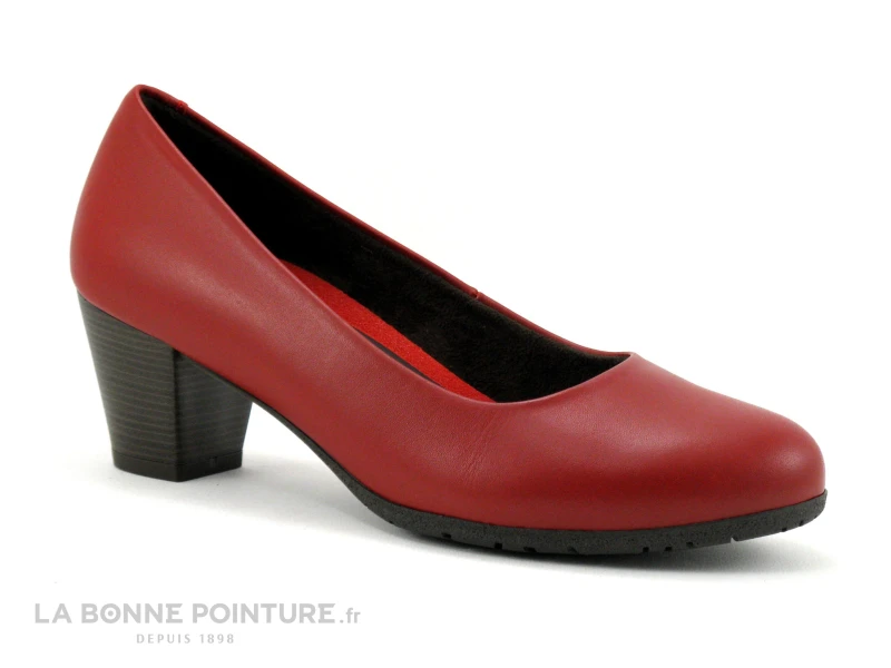 Carla Tortosa 75275 Rouge - Escarpin Souple - Talon Moyen 1 Carla Tortosa 75275 Rouge - Escarpin Souple - Talon Moyen