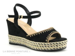 The Divine Factory FJ3973 Noir - Sandale Talon Haut Compense -Femelle Chaussure Boutique cd24607c73b9e66c561f35ea11d5d5ef img 1546.jpg 149112