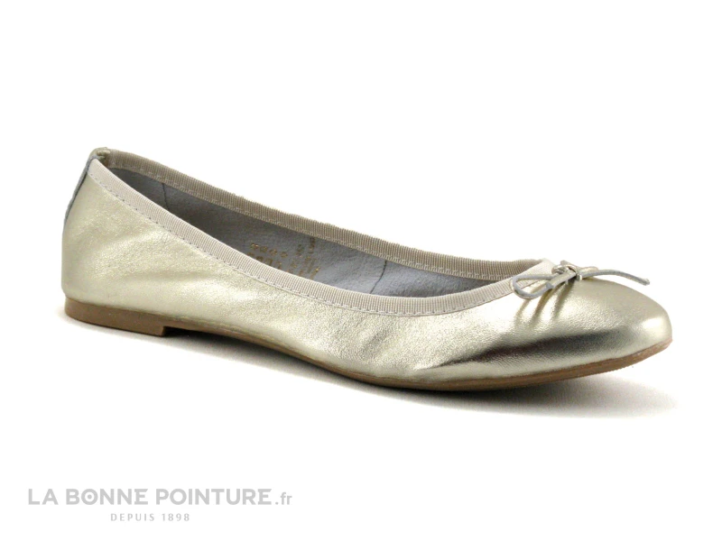 Marco Tozzi Premio 2-22122-22 Platinium - Ballerine Cuir Or 1 Marco Tozzi Premio 2-22122-22 Platinium - Ballerine Cuir Or