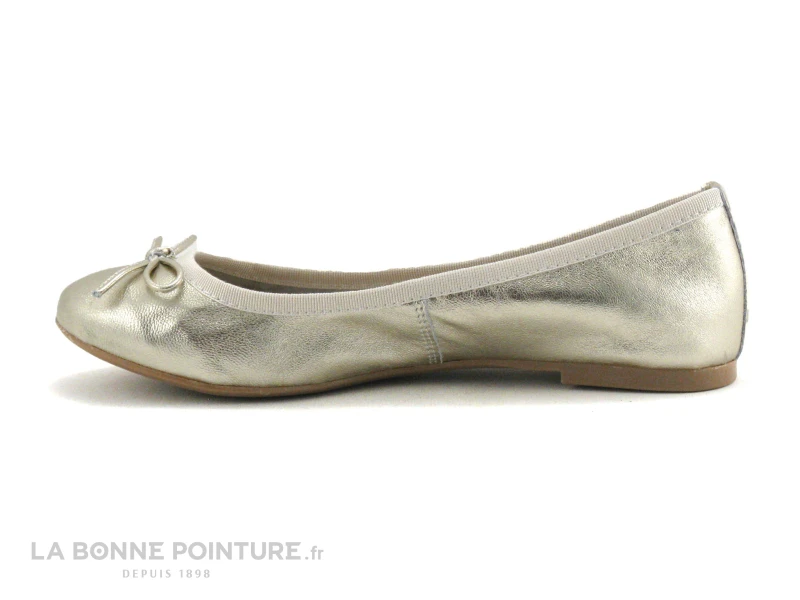 Marco Tozzi Premio 2-22122-22 Platinium - Ballerine Cuir Or 3 Marco Tozzi Premio 2-22122-22 Platinium - Ballerine Cuir Or – Image 3