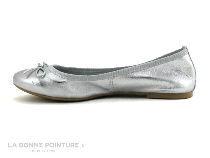 Marco Tozzi Premio 2-22122-22 Silver - Ballerine Cuir Argent 3 Marco Tozzi Premio 2-22122-22 Silver - Ballerine Cuir Argent – Image 3