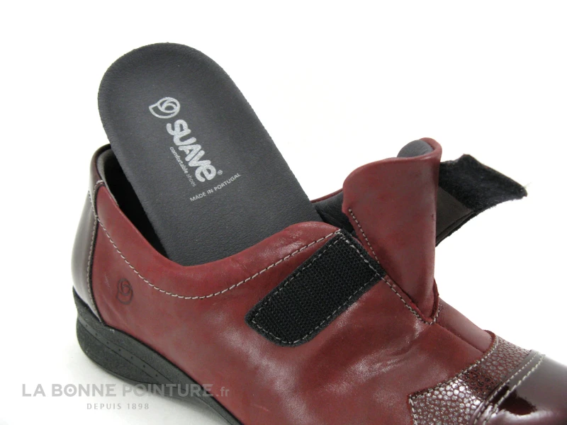 Suave Dallas 7510 TS Velcro - Maroon Multi - Chaussure Bordeaux Femme 5 Suave Dallas 7510 TS Velcro - Maroon Multi - Chaussure Bordeaux Femme – Image 5