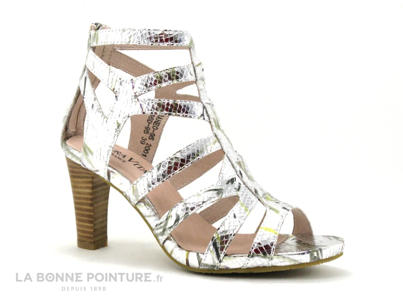 Laura Vita ALCBANEO 95 Argent - Sandale Talon Haut 5 Laura Vita ALCBANEO 95 Argent - Sandale Talon Haut – Image 5