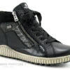 Remonte R8271-01 - Basket Montante Femme Noire Zippee