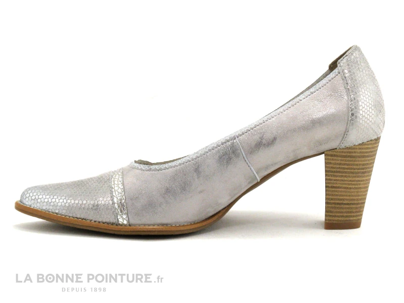 Geo Reino ALVATE Nickel Taupe - Escarpoin Bout Pointu 3 Geo Reino ALVATE Nickel Taupe - Escarpoin Bout Pointu – Image 3
