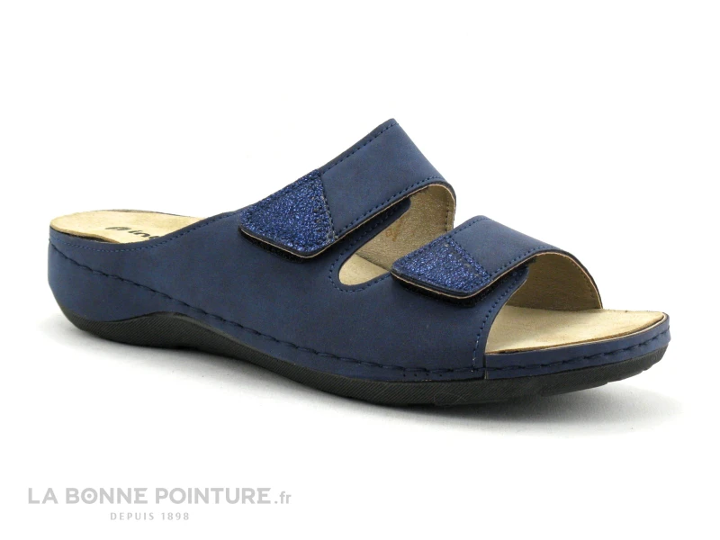 Inblu CONDIBES WD133F03 Bleu Marine - Mule Velcro Femme 1 Inblu CONDIBES WD133F03 Bleu Marine - Mule Velcro Femme
