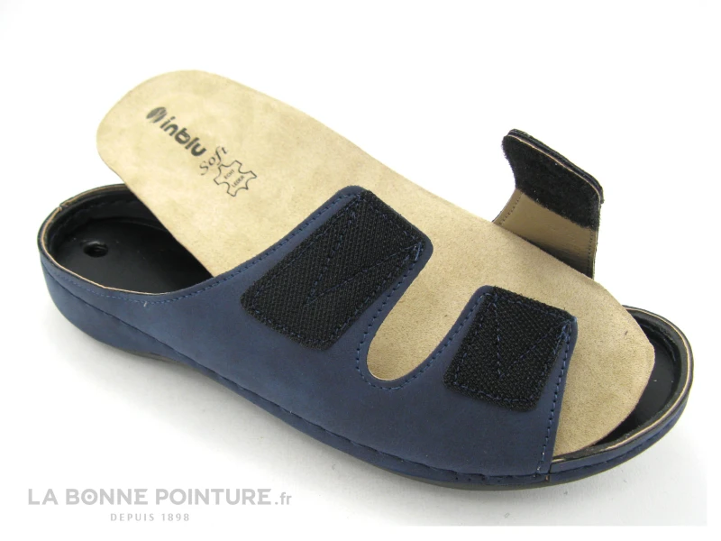 Inblu CONDIBES WD133F03 Bleu Marine - Mule Velcro Femme 2 Inblu CONDIBES WD133F03 Bleu Marine - Mule Velcro Femme – Image 2