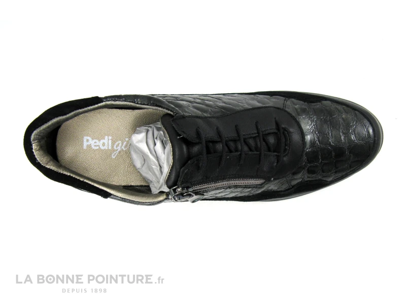 Pedi Girl GIFAR Anthracite Croco - Chaussure Compensee Avec Zip 6 Pedi Girl GIFAR Anthracite Croco - Chaussure Compensee Avec Zip – Image 6