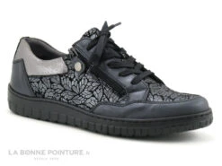 Morans KARTE Noir Argent - Basket Basse Femme En Cuir Avec Zip -Femelle Chaussure Boutique cd24607c73b9e66c561f35ea11d5d5ef img 2442.jpg 174518