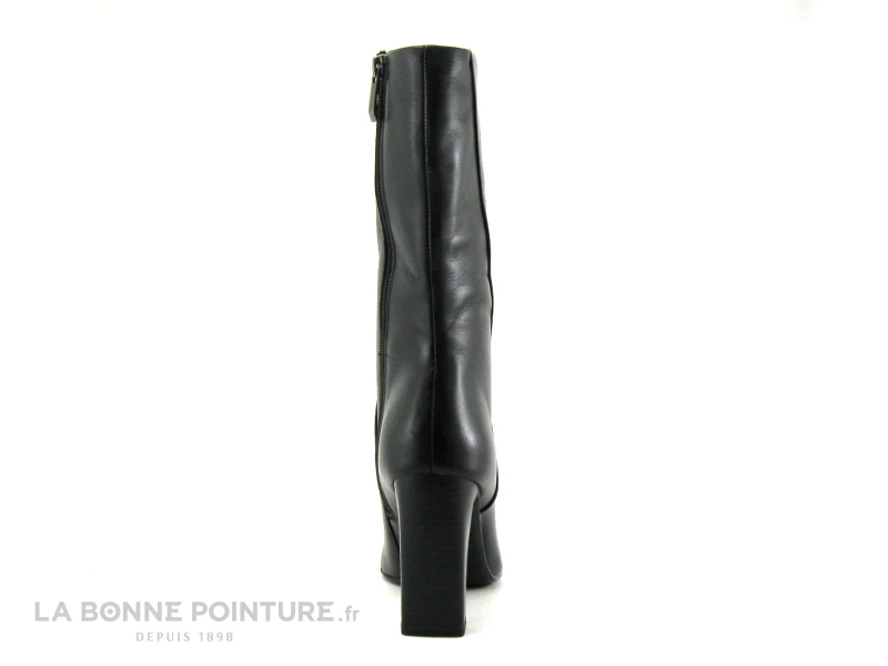 Tamaris 1-25349-29 Black - Bottine Talon Haut En Cuir Noir - Bout Pointu 4 Tamaris 1-25349-29 Black - Bottine Talon Haut En Cuir Noir - Bout Pointu – Image 4