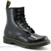 Dr. Martens Dr Martens 1460 - 27774001 - Black Distressed Patent - Boots Noires