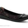 Inea SACHET Multi Noir Bordeaux - Ballerine Souple Femme