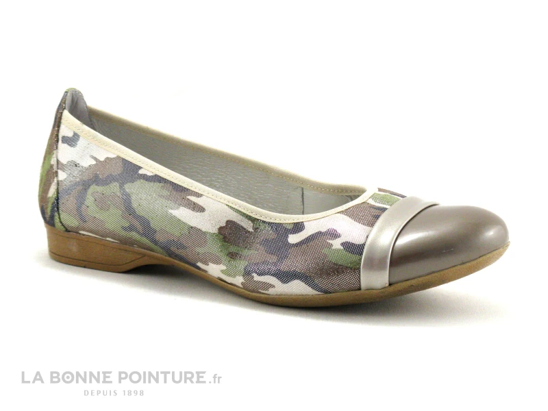 INEA Isabeau Camouflage Kaki Marron - Ballerine 1 INEA Isabeau Camouflage Kaki Marron - Ballerine