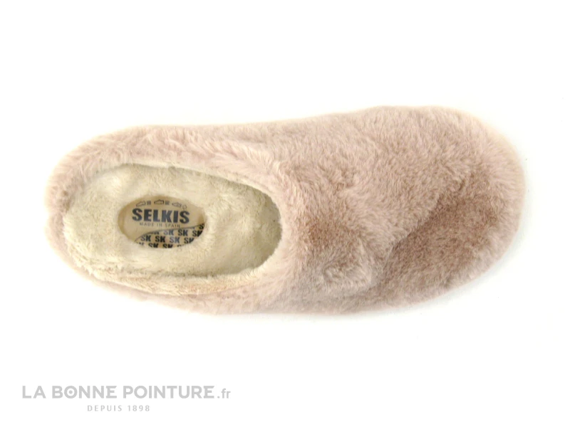 Selkis 21236 Peluche Rose - Pantoufle Mule Femme 2 Selkis 21236 Peluche Rose - Pantoufle Mule Femme – Image 2