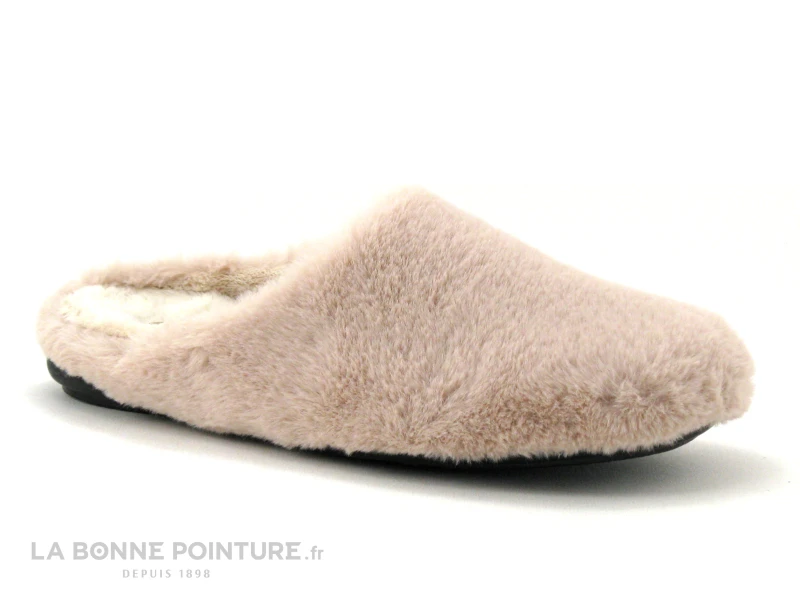 Selkis 21236 Peluche Rose - Pantoufle Mule Femme 1 Selkis 21236 Peluche Rose - Pantoufle Mule Femme