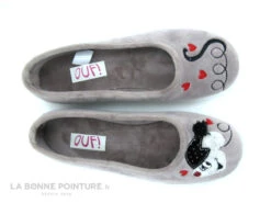 Ouf TRALY Taupe - Souris Bonnet Noir - Coeurs - Pantoufle Ballerine 8 Ouf TRALY Taupe - Souris Bonnet Noir - Coeurs - Pantoufle Ballerine -Femelle Chaussure Boutique cd24607c73b9e66c561f35ea11d5d5ef img 3737.jpg 176121