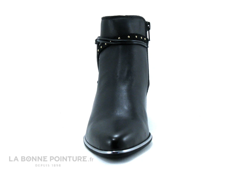 Fugitive BANKS LPIQB46 - Boots Femme Noir Verni Et Argent 2 Fugitive BANKS LPIQB46 - Boots Femme Noir Verni Et Argent – Image 2