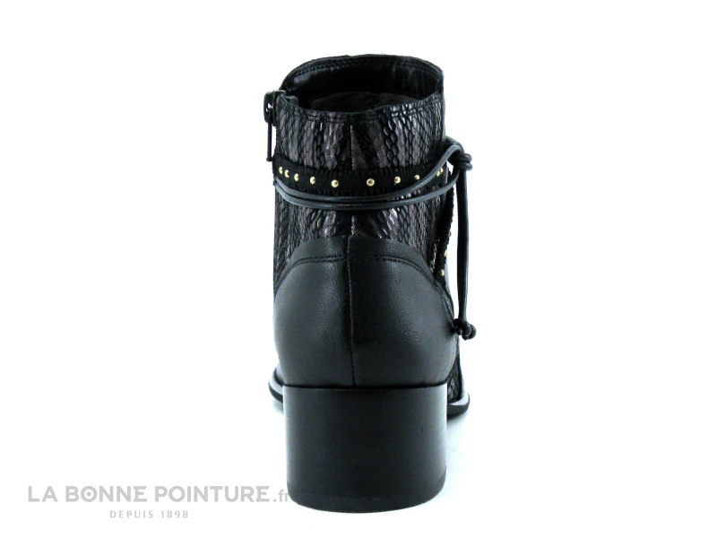 Fugitive BANKS LPIQB46 - Boots Femme Noir Verni Et Argent 4 Fugitive BANKS LPIQB46 - Boots Femme Noir Verni Et Argent – Image 4