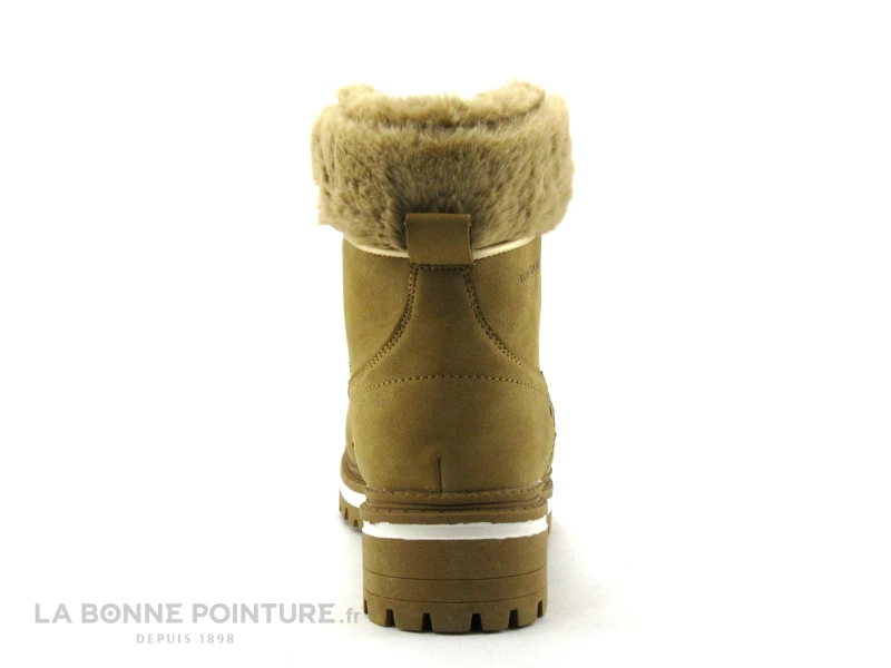 Lois 87770 Camel - Haut Peluche - Bottine Lacet Femme 4 Lois 87770 Camel - Haut Peluche - Bottine Lacet Femme – Image 4