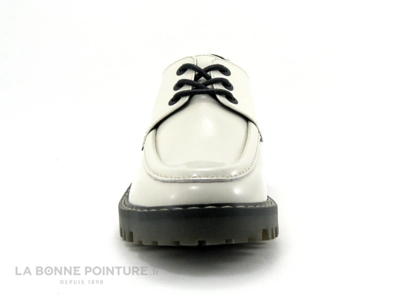 Kickers KICK DECKLOW Blanc Casse Vernis - 911270 - Derbi Femme 2 Kickers KICK DECKLOW Blanc Casse Vernis - 911270 - Derbi Femme – Image 2