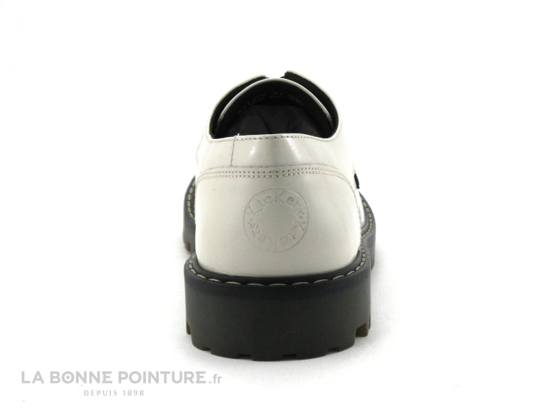 Kickers KICK DECKLOW Blanc Casse Vernis - 911270 - Derbi Femme 4 Kickers KICK DECKLOW Blanc Casse Vernis - 911270 - Derbi Femme – Image 4