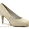 Tamaris 1-22444-22 Cream Patent - Escarpin Verni Beige