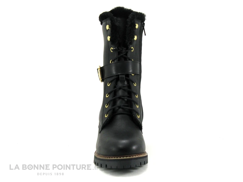 Hooper ALICE Noir - Bottine A Lacet Femme Cuir Noir 2 Hooper ALICE Noir - Bottine A Lacet Femme Cuir Noir – Image 2