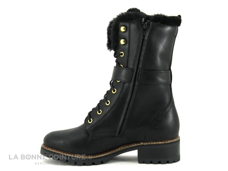 Hooper ALICE Noir - Bottine A Lacet Femme Cuir Noir 3 Hooper ALICE Noir - Bottine A Lacet Femme Cuir Noir – Image 3