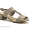 Marco Tozzi 2-28202-22 Taupe - Nu-pieds Talon Large