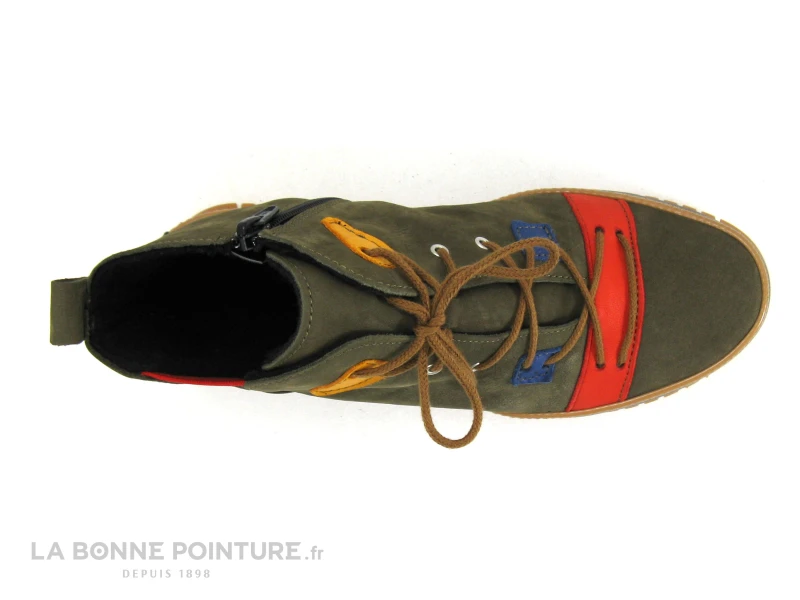 Karyoka VADIM Kaki Nubuck Multi - Chaussure Montante Femme Kaki 6 Karyoka VADIM Kaki Nubuck Multi - Chaussure Montante Femme Kaki – Image 6